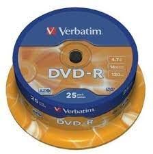 TARRINA 25 DVD VERBATIM -R