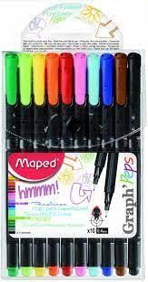 BLISTER 10 ROTULADORES MAPED GRAPH PEPS