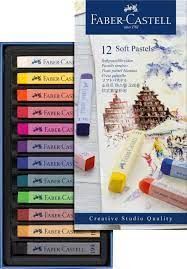 TIZAS PASTEL BLANDO FABER CASTELL 12 COLORES SURTIDOS