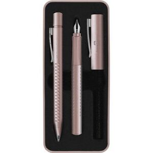 JUEGO FABER CASTELL BOLIGRAFO + PLUMA M GRIP 2001 ROSA MATE