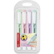 BLISTER 4 ROTULADORES STABILO SWING COOL PASTEL