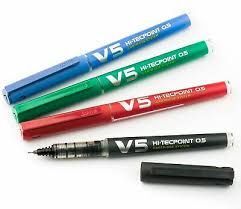 PILOT V5 HI-TECPOINT RECARGABLE ROJO