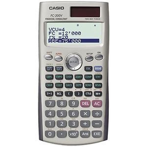 CALCULADORA CASIO FINANCIERA FC-200V