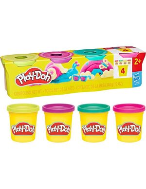 JUEGO PLAY-DOH PACK 4 BOTES SURTIDOS