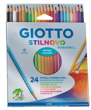 LAPICES DE COLORES GIOTTO STILNOVO ACUARELABLES 24 COLORES