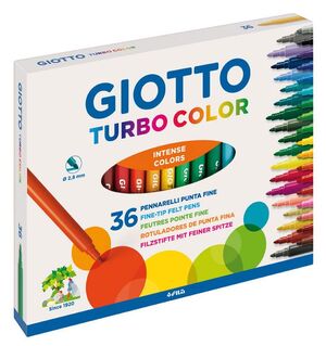 ROTULADORES GIOTTO TURBO COLOR 36 COLORES