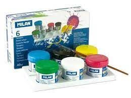 CAJA 6 TEMPERAS MILAN 40 ML COLORES SURTIDOS