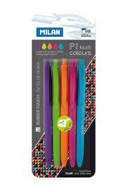 BLISTER 5 BOLIGRAFOS MILAN P1 TOUCH COLORES SURTIDOS