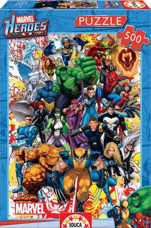 PUZZLE EDUCA 500 PIEZAS HEROES MARVEL