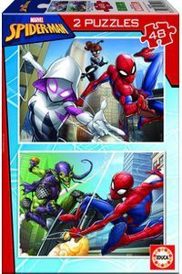 JUEGO 2 PUZZLES EDUCA 48 PIEZAS SPIDER-MAN