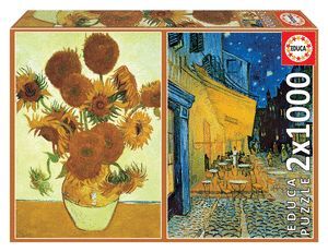 JUEGO 2 PUZZLES EDUCA 1000 PIEZAS VAN GOGH 