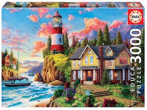 PUZZLE EDUCA 3000 PIEZAS FARO CERCA DEL OCEANO