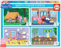 MULTIPUZZLE PEPPA PIG 20-40-60-80 PIEZAS