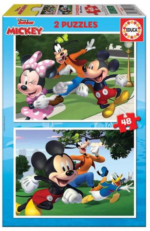 JUEGO 2 PUZZLES EDUCA 48 PIEZAS MICKEY & FRIENDS