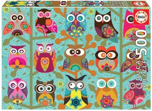 PUZZLE EDUCA 500 PIEZAS BUHOS