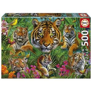 PUZZLE EDUCA 500 PIEZAS JUNGLA DE TIGRES
