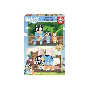 JUEGO 2 PUZZLES EDUCA 16 PIEZAS MADERA BLUEY