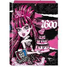 CARPETA CARTON FOLIO GOMAS SOLAPAS MONSTER HIGH DRACULAURA 1600