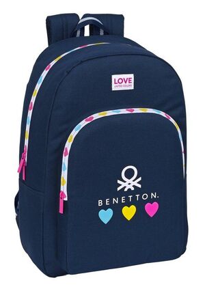 MOCHILA ESCOLAR ADAPTABLE CARRO BENETTON LOVE