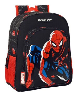 MOCHILA ESCOLAR CON CARRO SPIDERMAN HERO