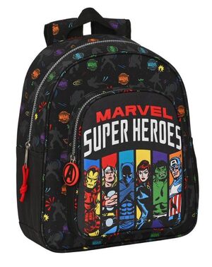 MOCHILA INFANTIL ADAPTABLE CARRO AVENGERS SUPER HEROES