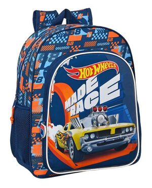 MOCHILA ESCOLAR CON CARRO HOT WHEELS SPEED CLUB