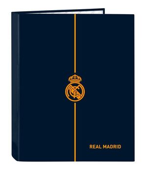 CARPETA CARTON FOLIO 4 ANILLAS MIXTAS REAL MADRID 2ª EQUIP.