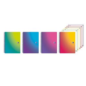 BLOC EUROPEANBOOK A4+ GRADIENT CUADRO 5X5 120H T. PLASTICO