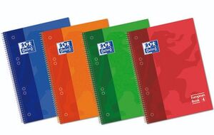 BLOC A5 OXFORD SCHOOL 5 MM COLORES SURTIDOS