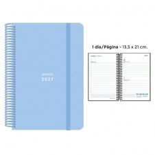 AGENDA SENFORT 2027 13,5X21 D/P PASTEL AZUL