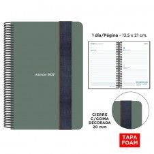 AGENDA SENFORT 2027 13,5X21 D/P FOAM VERDE