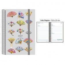 AGENDA SENFORT 2027 13,5X21 D/P ABANICOS
