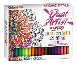 ROTULADORES ALPINO COLOR EXPERIENCE DUAL ARTIST 36 COLORES SURTIDOS