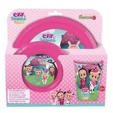 SET DE VAJILLA 3 PIEZAS BEBES LLORONES