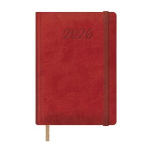 AGENDA ANUAL SAMBA DÍA PÁGINA 15 X 21 CM ROJA