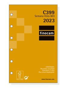 RECAMBIO ANUAL 2023 FINOCAM 603 C399 SV HORIZONTAL
