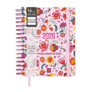AGENDA ANUAL 16 MESES VITAE CUARTO SVH 25-26 ROSA