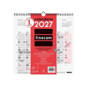 CALENDARIO PARED 2027 ESCRIBIR 30X30