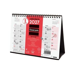 CALENDARIO SOBREMESA 2027 ESCRIBIR S