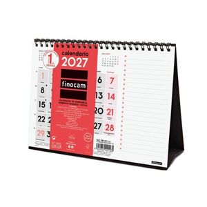 CALENDARIO SOBREMESA 2027 NUMEROS GRANDES+NOTAS S