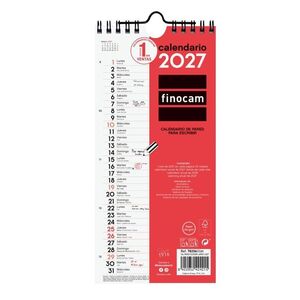 CALENDARIO PARED 2027 ESCRIBIR LARGO S