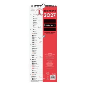 CALENDARIO PARED 2027 ESCRIBIR LARGO L