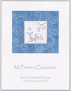 LIBRO COMUNION LUXURY AZUL 21716