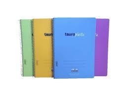BLOC FOLIO ESPIRAL TAUROPLASTIC 4 MM 90 GRAMOS 