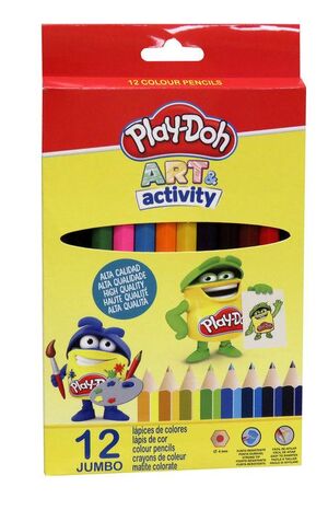 LÁPICES 12 COLORES JUMBO PLAY DOH