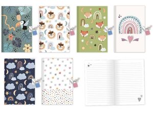 DIARIO BRILLANTINA CON CANDADO NORDIC