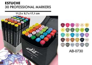 ESTUCHE LUXURY CANVAS GAMA ARTIST 30 COLORES