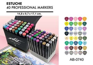 ESTUCHE LUXURY CANVAS GAMA ARTIST 40 COLORES