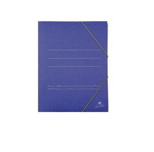 CARPETA CARTON FOLIO GOMAS SOLAPAS AZUL