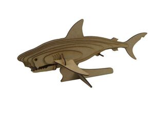 MAQUETA WOOD MODELS 3D TIBURON
